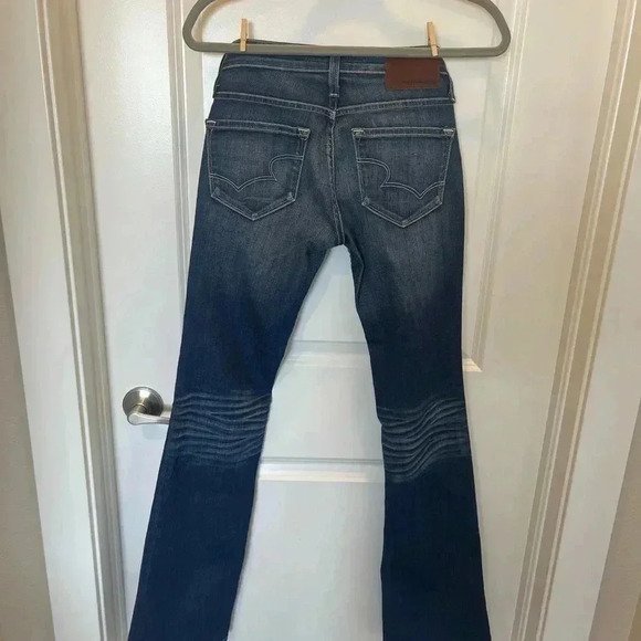 1974 edition Big Star Remy boot Jeans Womens Size 25L Low Rise Dark Wash - Picture 2 of 5